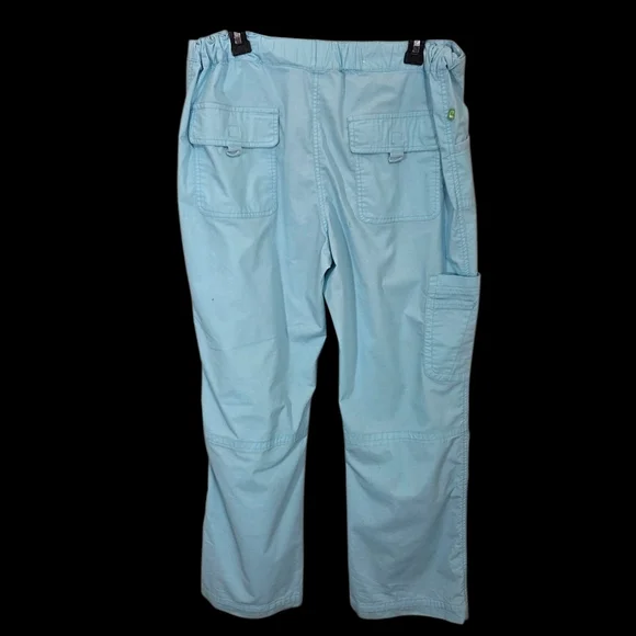 ⭐️Core Womans Blue Scub Pants  with Relaxed Fit Size L  No Size Tag - Picture 2 of 6